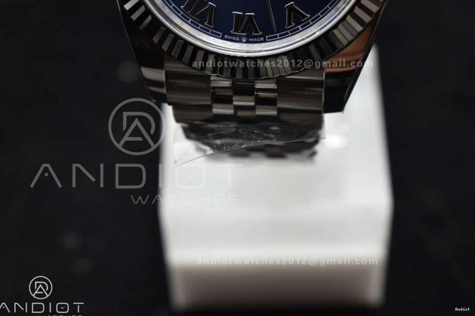 1:1 Steel on Roman Edition Clean Blue Bracelet SS Jubilee Best VR3235 41 Datejust Dial 904L 0317